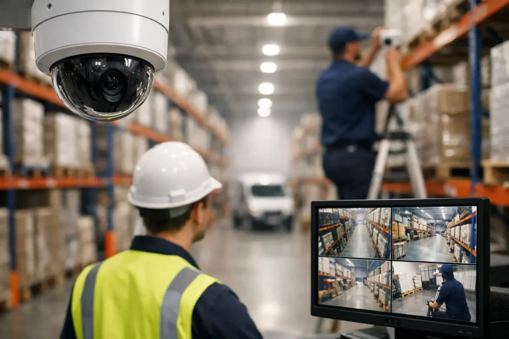 Warehouse CCTV Approval in UAE | SIRA Compliant CCTV Design & Installation