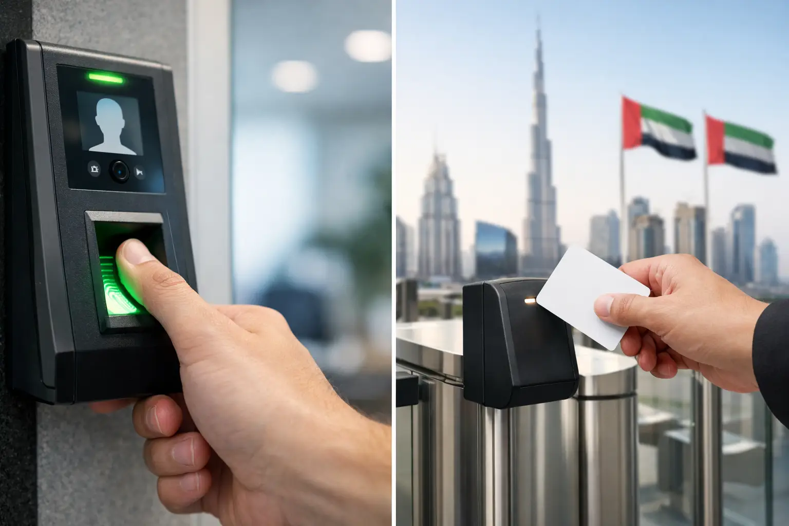 Biometric vs Card Access for Secure UAE Sites