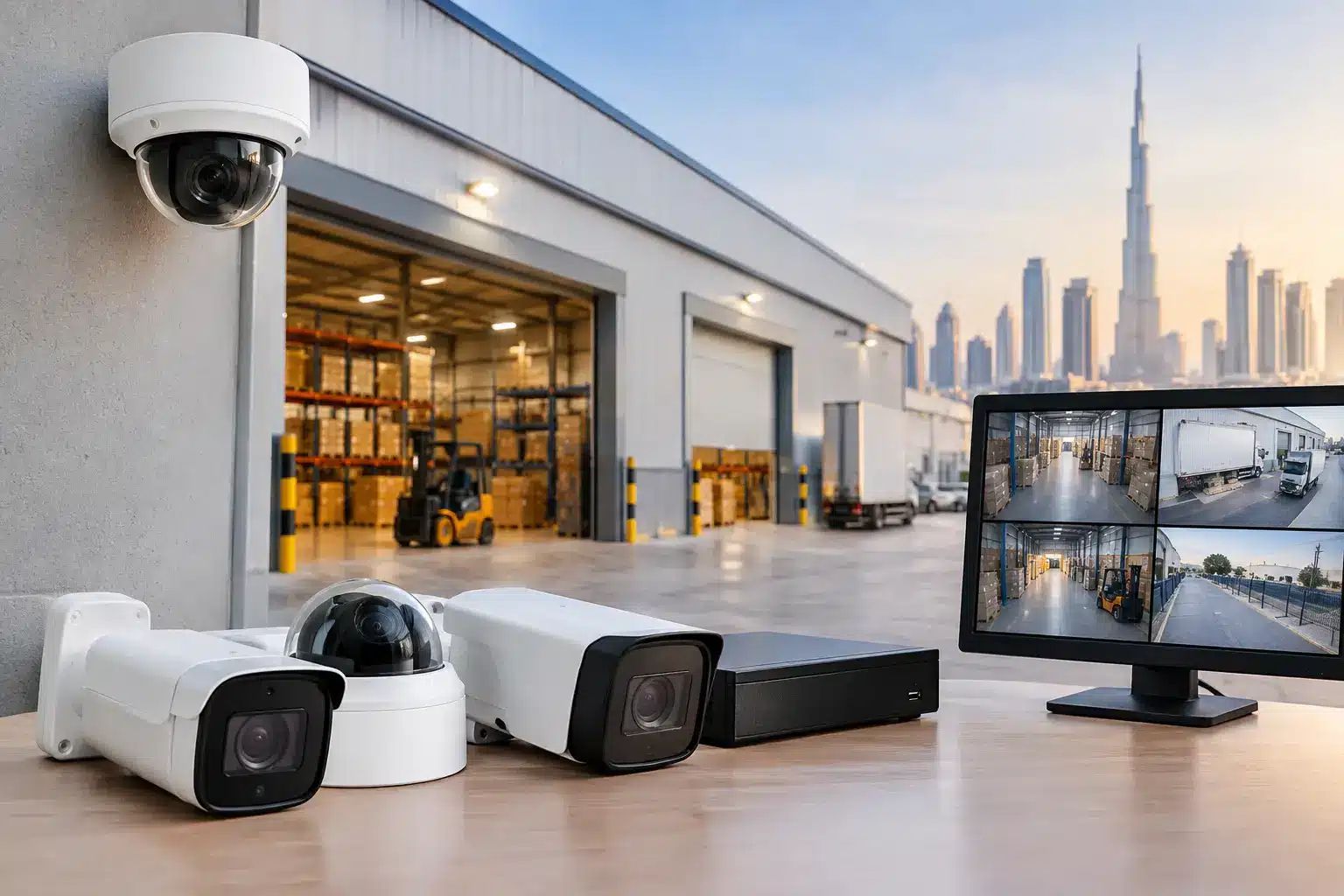 Best CCTV for Dubai Warehouses: Hikvision, Uniview & Wisenet