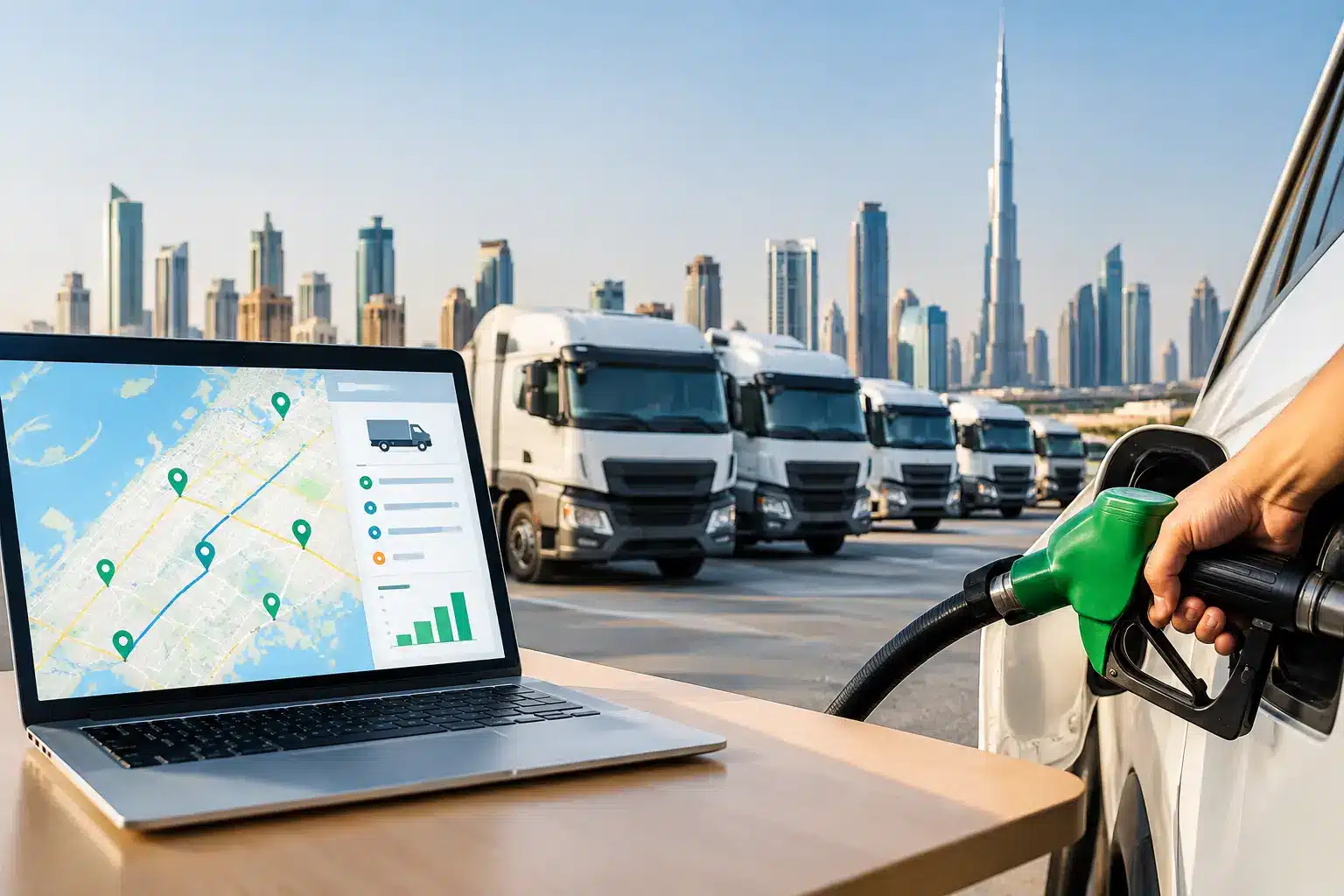 How GPS Tracking Cuts Fuel Costs for Dubai Fleets
